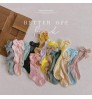 2022 Summer Toddler Children Girl Fishnet Socks with Bows Solid Girl Dress Socks 1-12 Years 5 pairs/pack