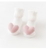 Fancy Non-Slip Toddler Knee High Combed Cotton Crochet Newborn Baby Booties Socks with 3D Cartoon Doll