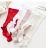 Spain Style Girls Stockings Hollow Bow Tights for Kids Fishnet Clothing Toddler Pantyhose Spring Summer Thin Ballet Baby Bottom