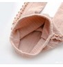 Spring Autumn Double Needles Lace Both Sides Baby Toddler Bottomed Pantyhose Vertical Bar Ear Edge Nine Point Trousers Zhuji W