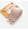 Spring Autumn Double Needles Lace Both Sides Baby Toddler Bottomed Pantyhose Vertical Bar Ear Edge Nine Point Trousers Zhuji W