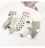 Autumn Winter Soft Cotton Kids Crew Socks Boys Girls Cute Cartoon Animal Stripe Dots Baby Socks