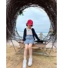 2022 children's split skirt 4 seasons can wear children's jeans skirt baby clothes