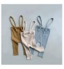 wholesale custom knit ribbed leggings suspender pants baby knit overalls