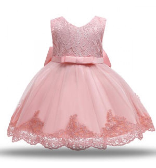 Factory directly price cute many colors little baby girl 0-6Yrs girls' floral dress with free hairband