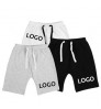 Custom Organic Cotton Toddler Baby Clothing Unisex Knit Pants Plain Solid Color Baby Pants