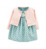 2021 Baby fall Clothing 1-5t Little Girls Dress Clothes Heart Top Shirt Skirt 2pcs Set Outfit Baby Dress