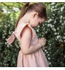 Girls' dress 2022 summer girls' baby exotic egg flower skirt backless fly sleeve sweet lovely cotton skirt