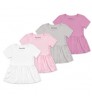 Baby Bamboo Dresses Basical Version Spring New born Baby Girl Short Sleeve Mini Dress 0-18 Months