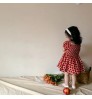 Baby Princess Dress Summer Short Puff Sleeve Square Collar Smocked Dress Girls Infant Floral Dresses