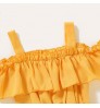 China Clothing Wholesale New Model 2022 Cute Chiffon Fabric Solid Color Sleeveless Summer Baby Girls Dress