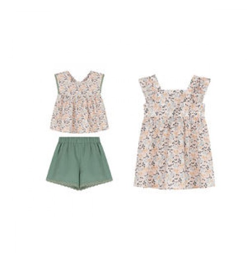 Wenbier 2022 Spring New Girls Floral Dresses Baby Girl Girls Dresses Designs Summer Baby Dress