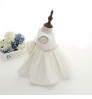 DMFGD Kid Girl Gowns Party Wear Baby Tutu Dress 1Month Lace White Baby Dress New Born Baby Formal Baptism Set