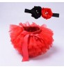 new style 0-3 years baby TUTU skirt fashion baby girls solid color Half-length mesh skirt with headwear