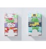 5 pieces set newborn infant random design cartoon print trousers wrap foot winter baby cotton pants