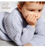Baby Sweater 100% Organic Cotton Chunky Knits Sweaters For Baby Sustainable Kids Pullover Knit Yarn Toddler Crew Neck Baby Knitwear