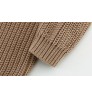 2022 Hot Sale 100% Cotton Custom Chunky Knit Oversized Brown Knitted Newborn Baby Jumper Sweater Kids Pullover Baby Sweaters
