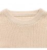 Solid color kids winter sweater long sleeve baby girl sweaters customized kids knitting sweater