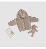 Winter Custom Crochet Knitting Solid Color Knit Unisex Baby Sweaters Cardigan Hoodie Sweater
