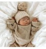 INS Girls Sweater Infant Pullover Long Sleeve 100% organic cotton chunky Crew neck baby knits sweaters