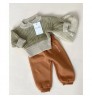 INS Girls Sweater Infant Pullover Long Sleeve 100% organic cotton chunky Crew neck baby knits sweaters
