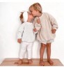factory wholesale girls sweater winter new children baby cotton sweater two piece set kids clothing