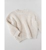 Factory Custom Winter 100% Cotton Chunky Warm Toddler Unisex Baby Crewneck Knit Baby Sweater