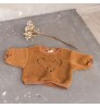 Lamb Fleece Cotton Baby Clothing Customized Baby Top Bear pattern Design Baby Sweater