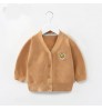 2021 Autumn New Embroidery Baby Cardigan Sweater Coats Soft Comfortable Baby Blue Knitted Sweater
