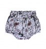 Vintage flower print girls organic kids baby underwear breathable