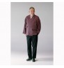 Custom coton fashion shirt set men's has a special weave to express a net pattern