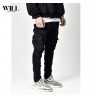 New stock men's jeans side pocket leg pants, skinny jeans, men's jeans