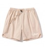 custom high quality 100% summer sports mesh logo drawstring short solid color casual workout wear shorts
