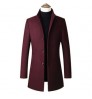 Autumn and Winter Woolen Custom Jacket Mens Casual Jackets Men's Plus Size Windbreaker Long Coat