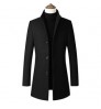 Autumn and Winter Woolen Custom Jacket Mens Casual Jackets Men's Plus Size Windbreaker Long Coat