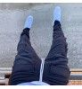 PT048 Fleece warm men pants for autumn winter streetwear Men's sweatpants Trousers Work Jogging Outdoor Cargo Sweatpants