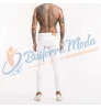 Stylish Denim Jeans Men Street Wear White Fitting Washed Slim Fit Stretch Pent Men Straight Jeans Designer Men's Jeans Pants