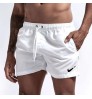 Custom Logo Men's Summer Quick Dry Beach Wear Swimming Shorts Swim Trunks for Men mens white shorts