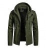 TOPKO High Quality Factory Wholesale OEM ODM Men's Casual Sports Hooded Jacket Winter Windproof Bomber Outdoor Clothing