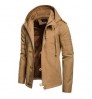 TOPKO High Quality Factory Wholesale OEM ODM Men's Casual Sports Hooded Jacket Winter Windproof Bomber Outdoor Clothing