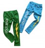 Custom Logo Men's Stacked Sweat Trousers High Street Hip Hop 3D Puff Print Jogger Track Pants