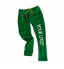 Custom Logo Men's Stacked Sweat Trousers High Street Hip Hop 3D Puff Print Jogger Track Pants