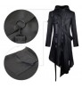 YiXin Plus Size Men's Jackets Gothic Black New Hooded Coat Casual Jackets For Men 2022 Mens Windbreaker Hooded Jacket