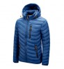 2022 Saco casual custom winter for fuzzy puffer parka vintage warm windproof outwear padding softshell hooded for men's jackets
