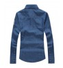 New Fashion Men's Autumn Long Sleeve Shirt Cowboy Slim Shirt