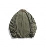 2022 Hot Sale Leisure Multi Pocket Button Tooling Top Solid Color Jeans Jacket Long Sleeve Casual Men Coat