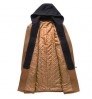 JACKETOWN Winter Wool Jacket Men's High-quality Wool Coat Casual Trench Coat