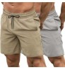 Custom Logo Printing Men's Gym shorts Workout sports Shorts Quick Dry Pants Training Running Jogger with Pockets