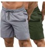 Custom Logo Printing Men's Gym shorts Workout sports Shorts Quick Dry Pants Training Running Jogger with Pockets