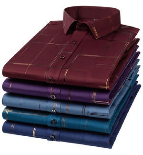 2021 Fashion Business Plus Size Shirts Male Custom Polyester Shirts Long Sleeve Male Men Dress Shirts For Boy